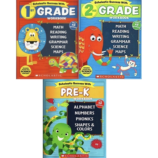 Jual Buku anak scholastic pre-k 1 2 / buku belajar / buku pelajaran ...