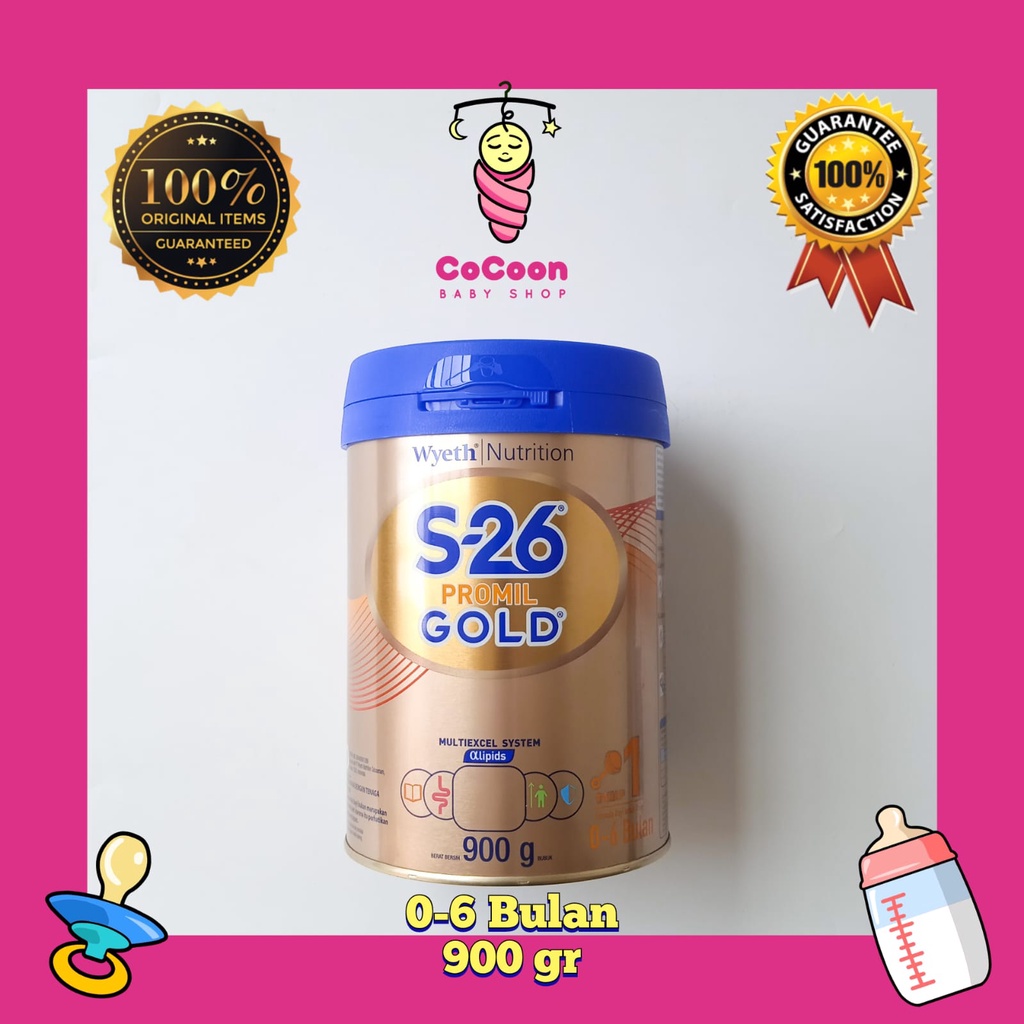 Susu Formula Bayi S-26 S26 Promil 1 Gold 0-6 Bulan 900 g 900gr