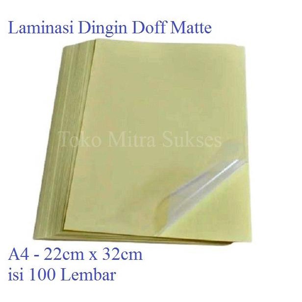 

Stiker Laminating Dingin Glossy & Doff A4