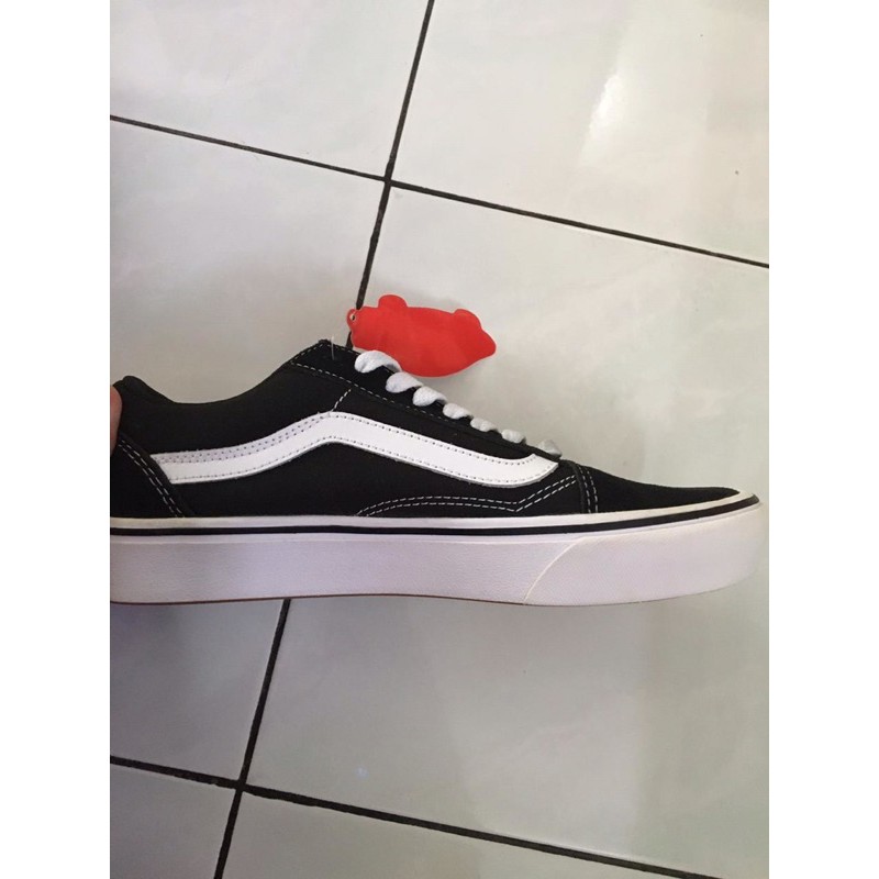 VANS ORIGINAL OLD SKOOL BLACK WHITE COMFYCUSH Preloved Neww