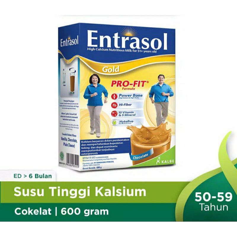 

Entrasol Gold Vanila / Cokelat 600gr