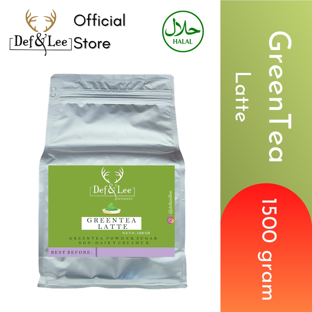 

Matcha Greentea Latte Powder Pack 1500 gram (Bubuk Teh Hijau)