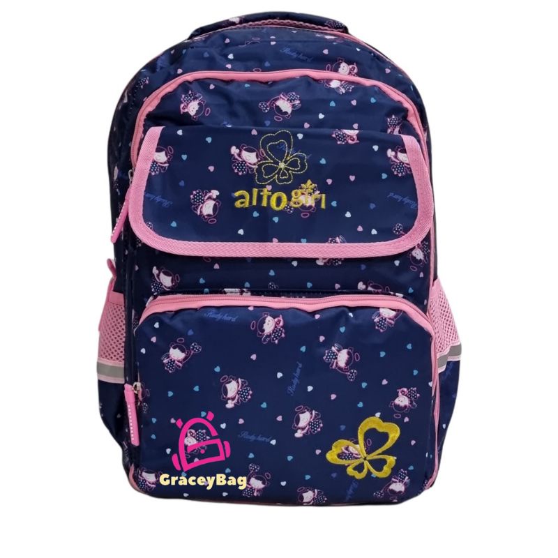 Tas ransel anak perempuan SD,SMP bahan tebal halus original Alto girl