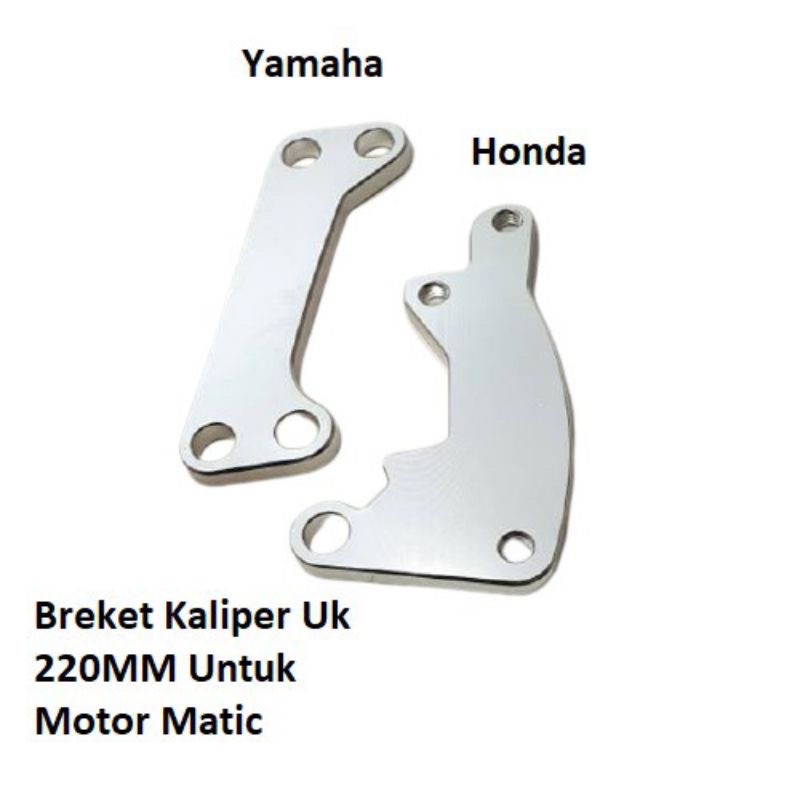 Breket Kaliper Standar Disc / Piringan Ukuran Cakram 220 mm Vario Beat Scoopy vario 125 beat fi Mio Xeon Mio Soul Mio soul GT Mio J Gt 110 Dll