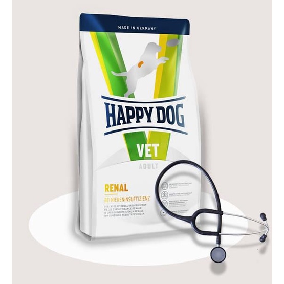 puffy petto Happy Dog VET Diet - Renal 12KG Makanan Anjing Masalah Ginjal