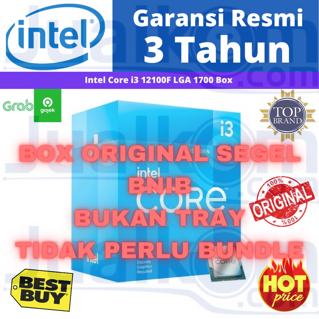 PROCESSOR INTEL CORE I3 12100F 3.30 GHz BOX SOCKET LGA 1700