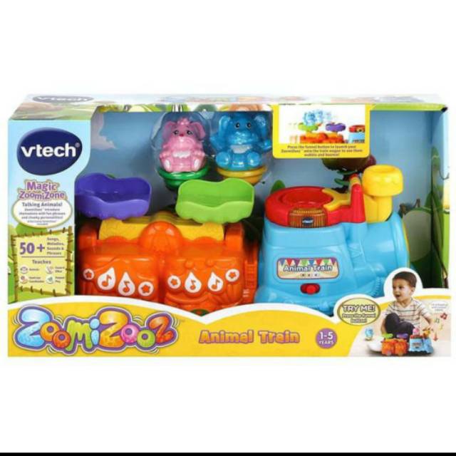 Vtech Zoomizooz Animal Train, Mainan edukasi anak V tech Original. Mainan kereta anak