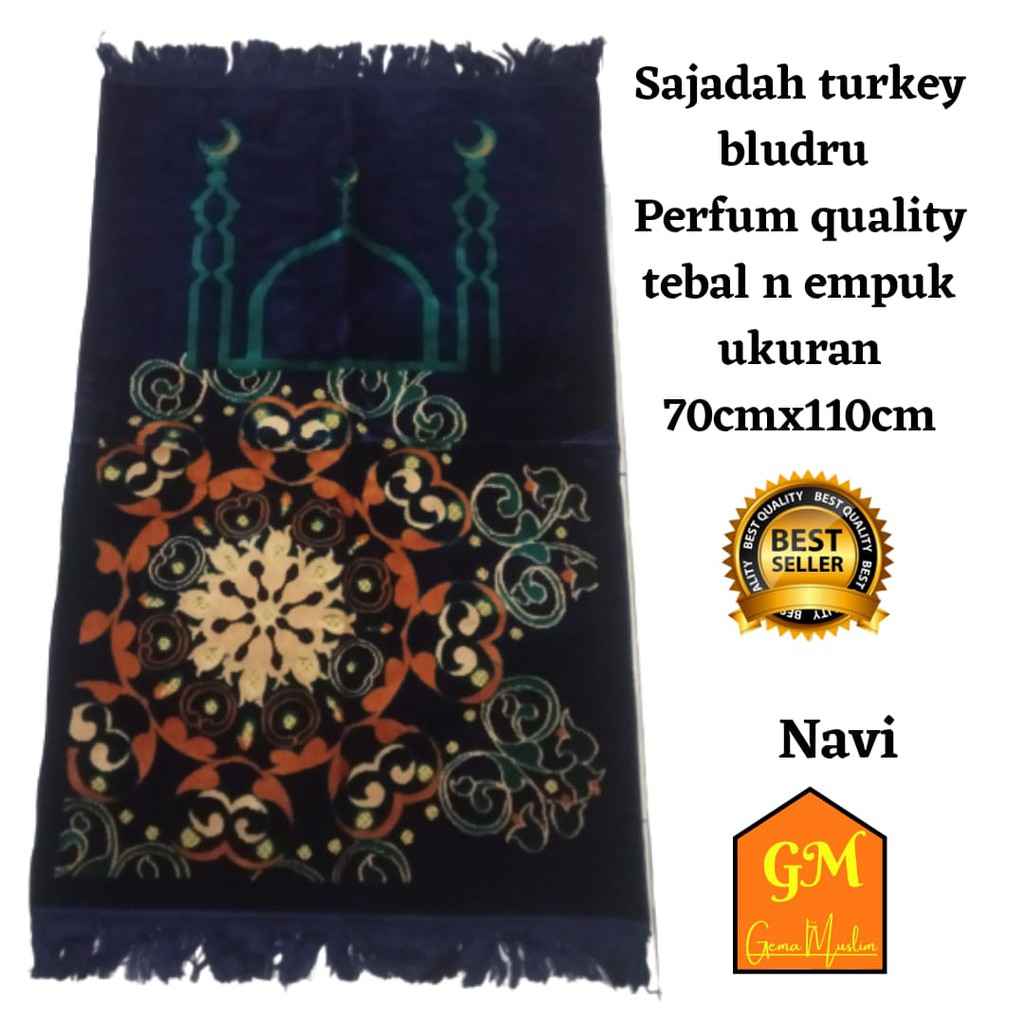 sajadah turky perfum premium navi