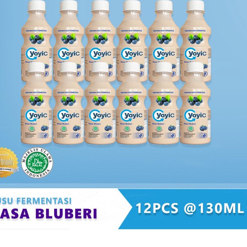 

Barang Bagus Yoyic minuman fermentasi bluberry 130 ML ( 12 BOTOL ) READY ORD,,