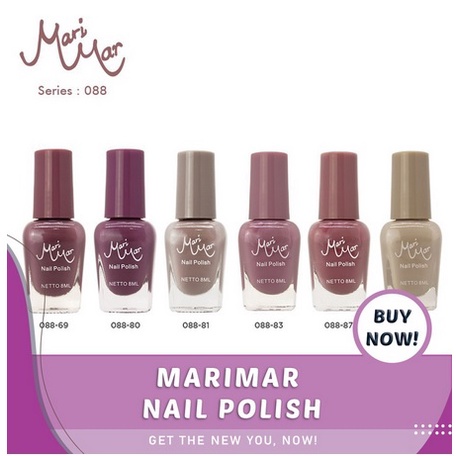 ✨SHASYA✨ MARIMAR NAIL POLISH | Kutek Cat Kuku Nude Bening 8ml