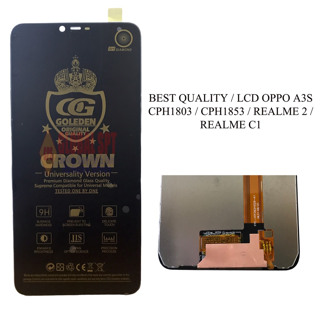 KUALITAS BEST QUALITY / LCD TOUCHSCREEN OPPO A3S / CPH1803 / CPH1853 / C1