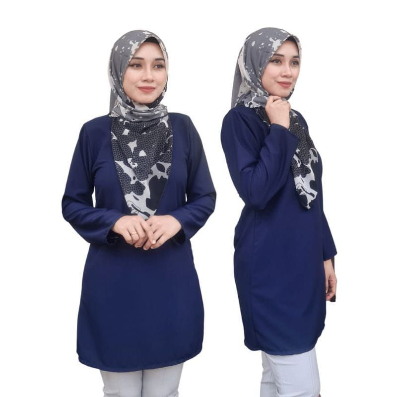 JAVA ART - BLUS TUNIK ATASAN WANITA MODERN LENGAN PANJANG BAJU KERJA BIG SIZE JUMBO BAJU DINAS BAJU NGAJAR ATASAN KERJA SIZE PLUS BAJU MUSLIMAH VIRAL BAJU KURUNG WANITA MELAYU TERBARU SETELAN BATIK WANITA MODERN 2022 BAJU KURUNG MALAYSIA 2022 SERAGAM