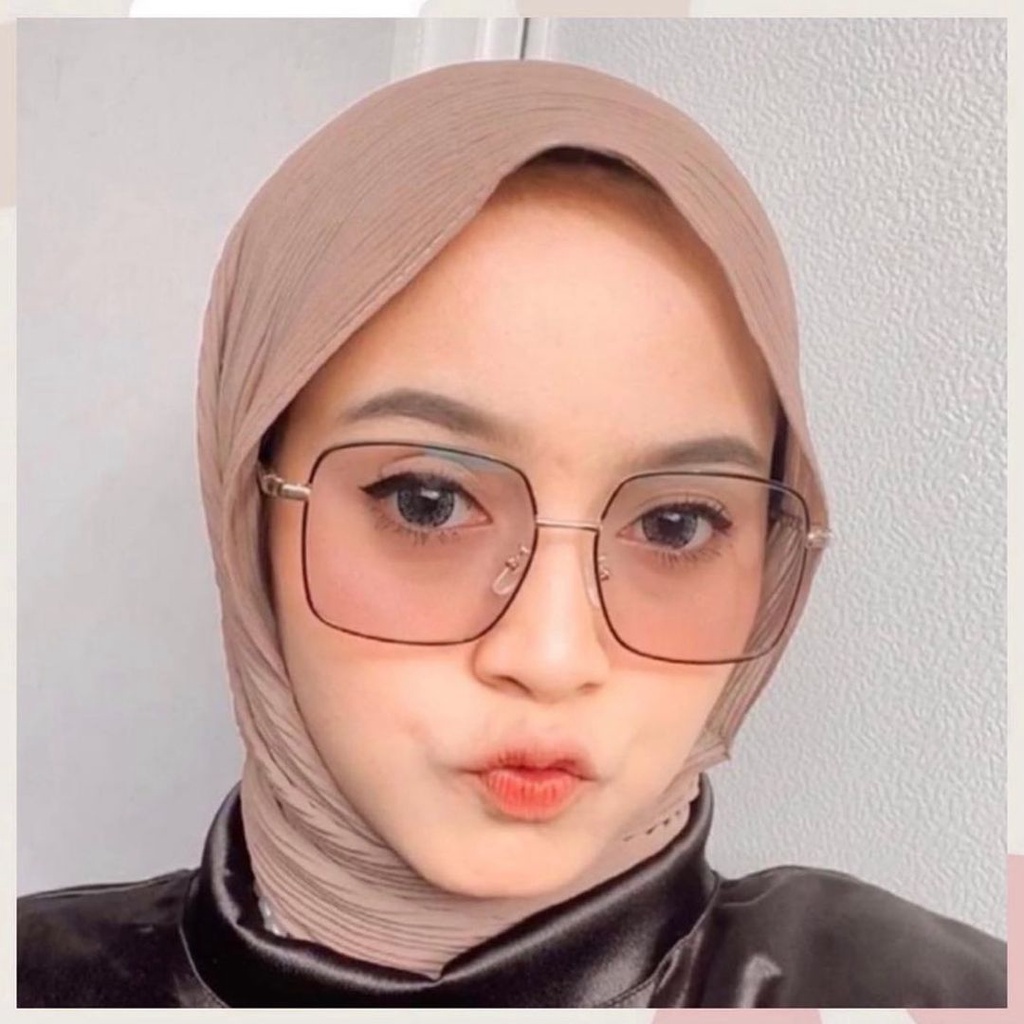 Kacamata Photocromic Retro Vintage Fashion Free Box dan Lap Wanita Pria Berubah Warna