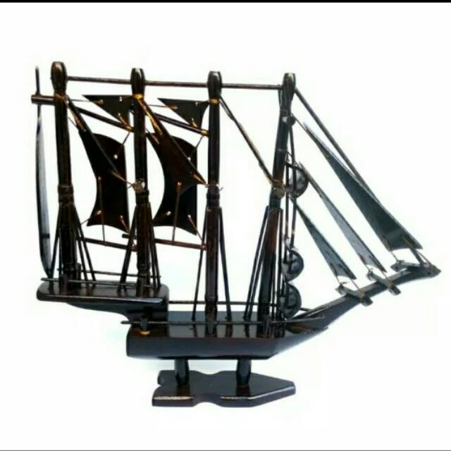 Jual Miniatur Kayu Jati Kapal Pinisi Ukuran L 60×50×10cm Dekorasi Murah Shopee Indonesia 2972