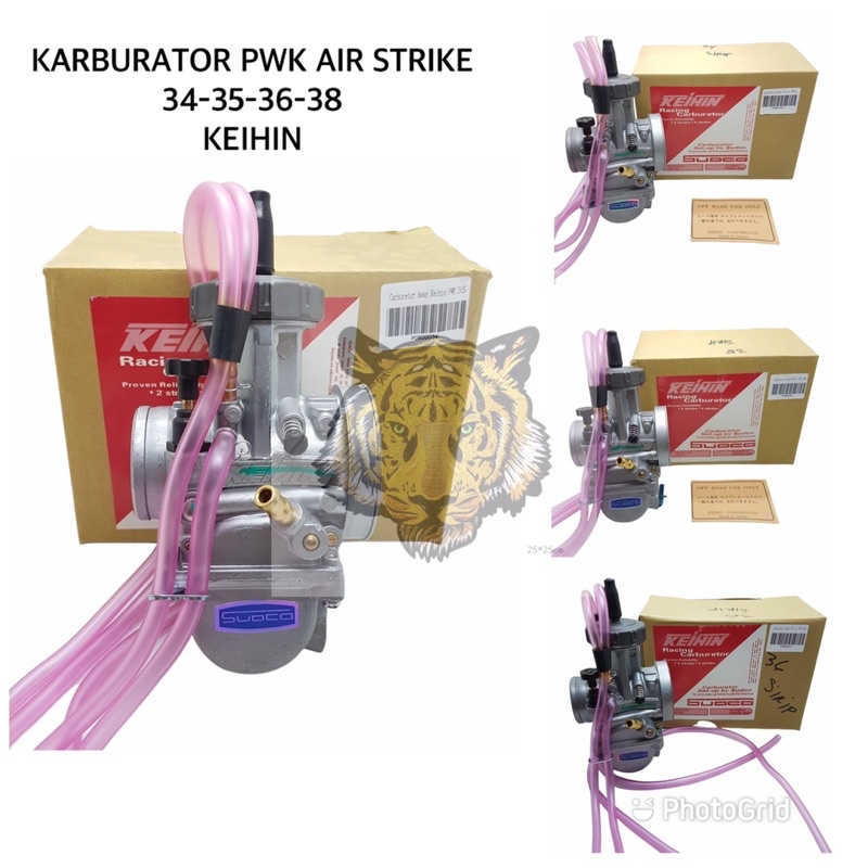 Karbulator carbu PWK AIR STRIKE Orignal KEIHIN SIRIP PWK 34-35-36-38 Karbu AIR STRIKE KIHIN SIRIP