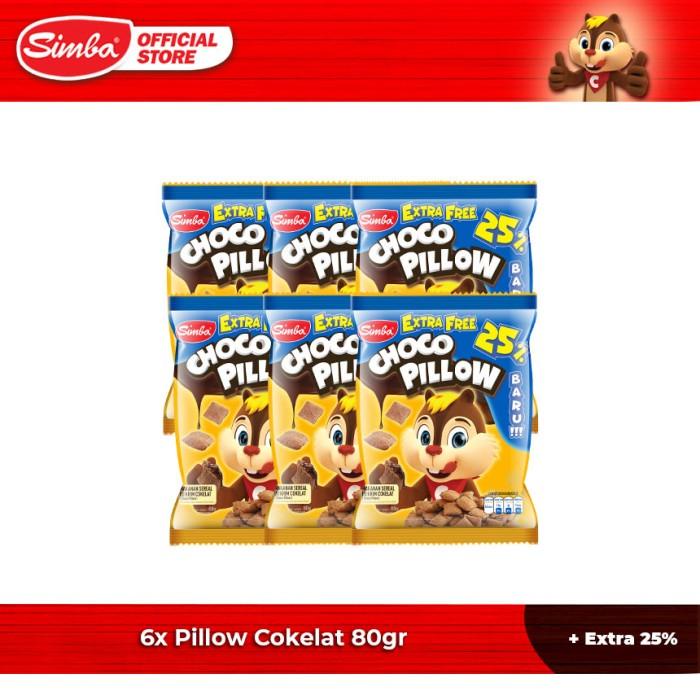 

Choco Chip Cereal SIMBA - 6 Pillow Cokelat 80gr + 25% Extra Berkualitas