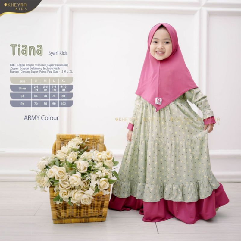 TIANA KIDS ORIGINAL BY KHEYRA HIJAB (100% ORI BERLABEL KHEYRA)