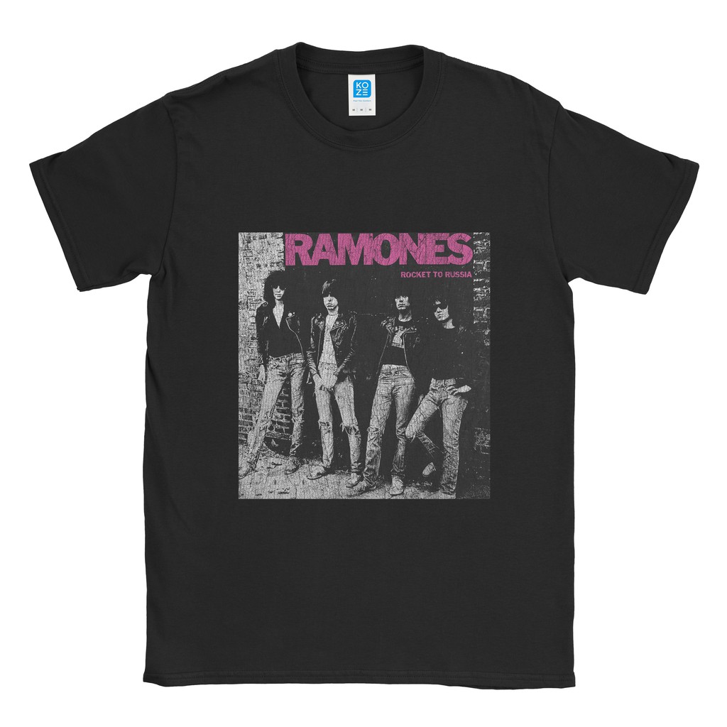 Baju Kaos Band Ramones Rocket To Rusia