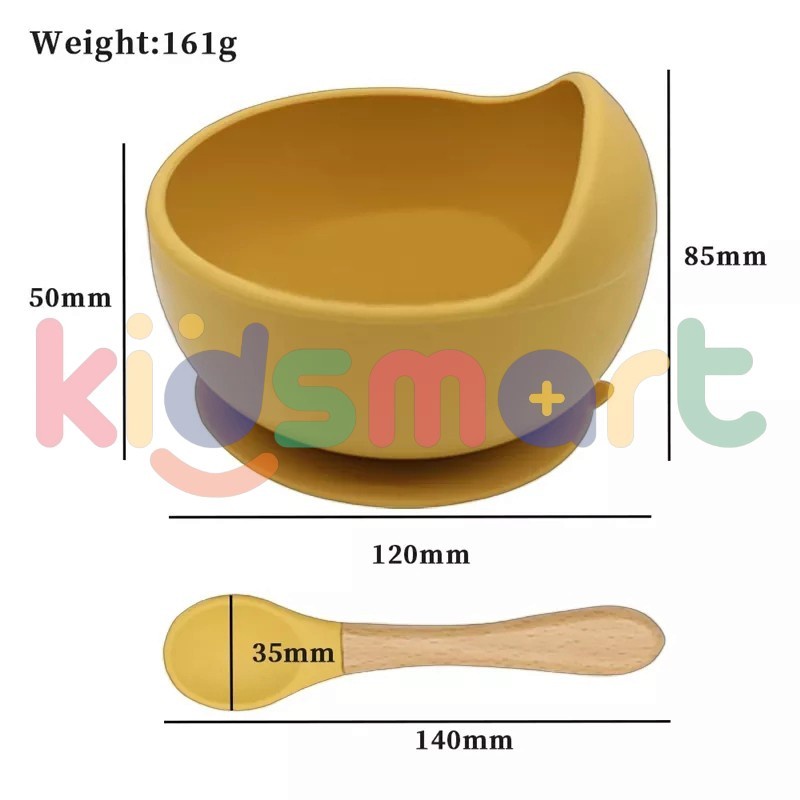 KIDSMART Suction Bowl Baby Silicon / Mangkuk Anti Tumpah Silikon