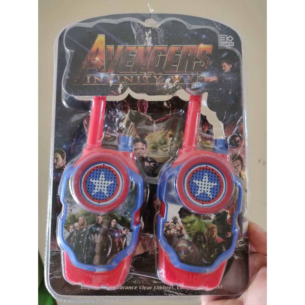 Mainan Walkie Talkie Super Hero