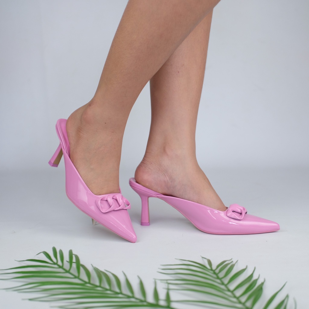 [7.7 Boombastis Sale⚡] - SEPATU WANITA MULES HIGH HEELS ZS430 PREMIUM IMPORT