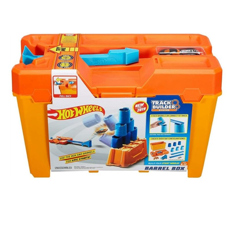 hot wheels track builder barrel box original mattel   hot wheels originals