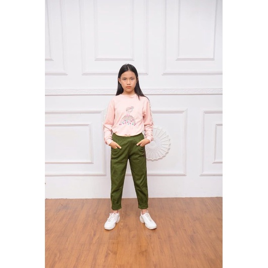 Hinata pants/celana anak tanggun/umur 9-14 tahun/celana catton tuwill strict/ celana kasual wanita