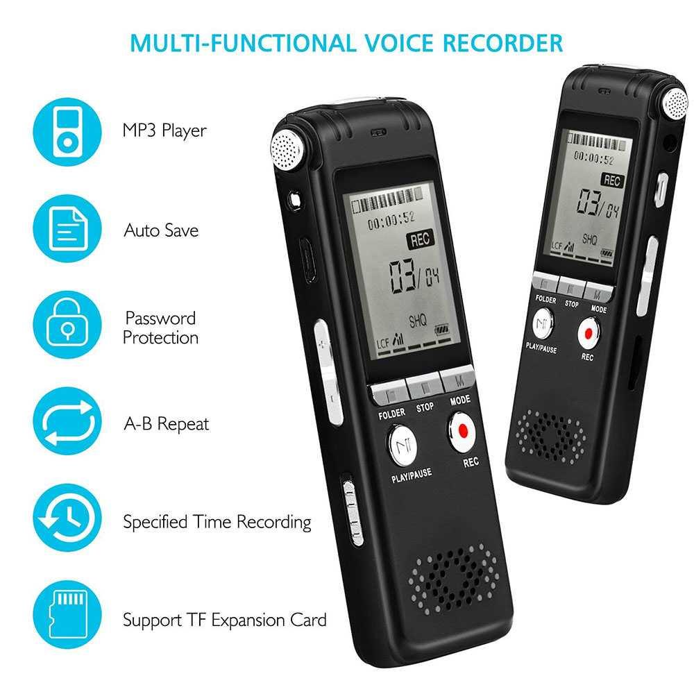 Perekam Suara HD Microphone Digital Voice Recorder 8GB - N131