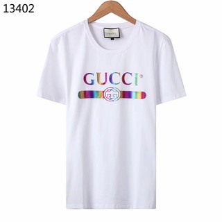  Gucci  kaos  GUCCI  Teen Cotton Round Neck Kaos  Lengan  Pendek 