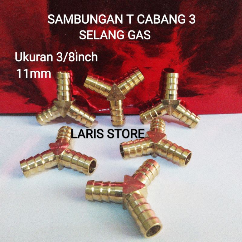 Nepel Sambungan Cabang 3 Gas T Kuningan