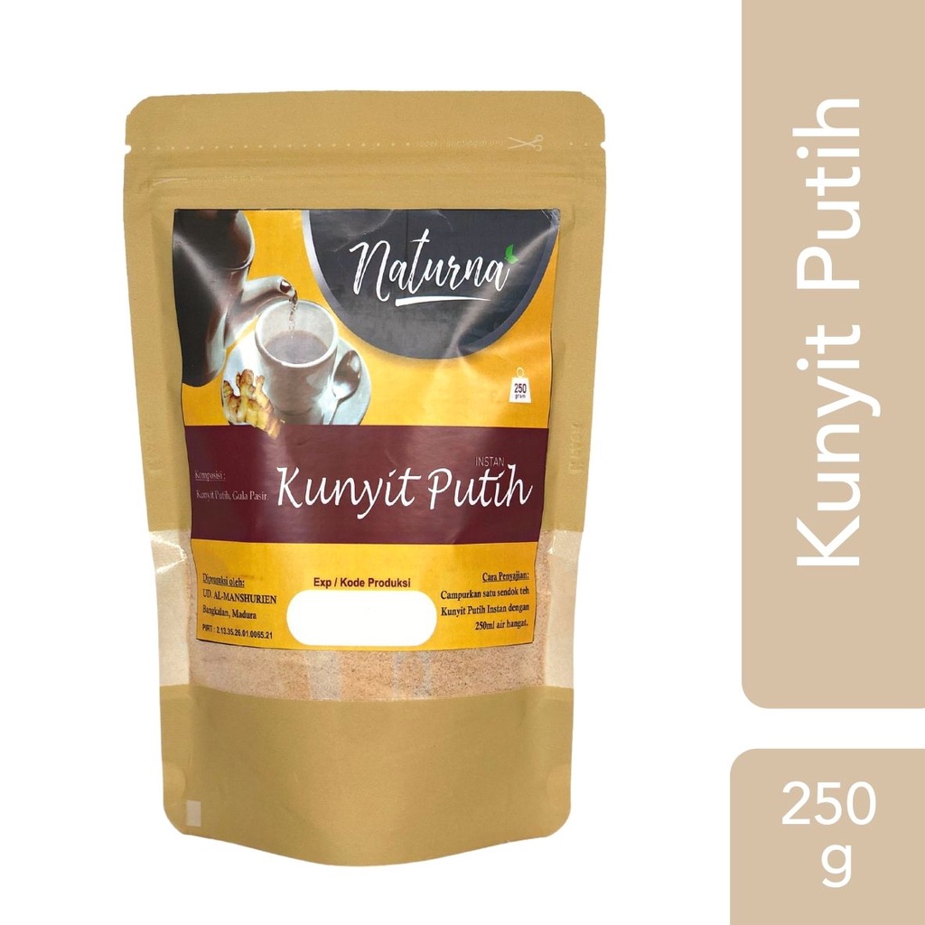 

[ 205 g ] KUNYIT PUTIH INSTAN NATURNA (LOW SUGAR)