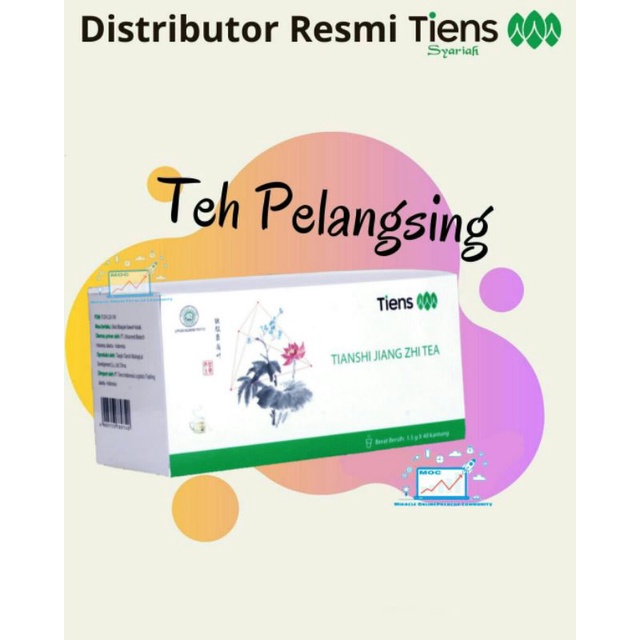 JIANG ZHI TEA SUPLEMEN TEH PELANGSING ORIGINAL TIENS