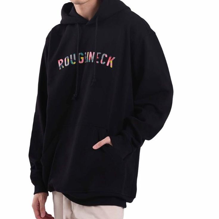 Barang Pilihan.. Hoodie Roughneck H264 Sig Color Chalk Black Hoodie