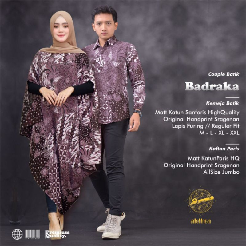 BATIK COUPLE BATIK SARIMBIT KEMEJA LENGAN PANJANG KAFTAN PARIS