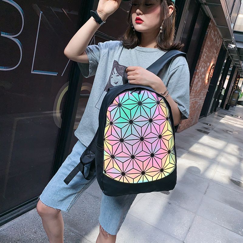 Tas Ransel Wanita Fashion Geometric C56 / Backpack Geometric