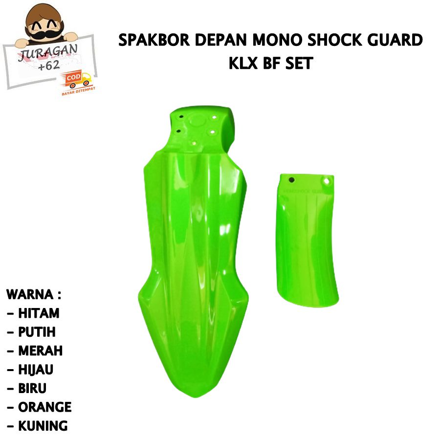 SPAKBOR SET KLX BF BIG FOOT 150 250 DTRACKER DEPAN COVER LUMPUR MONOSHOCK D TRACKER