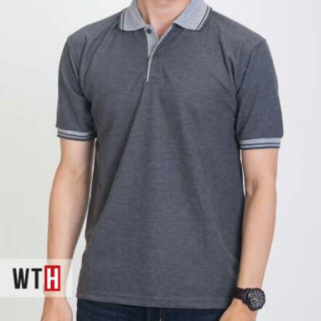  KAOS  KERAH  POLO SHIRT ABU TUA WHAT THE HEAVEN Shopee  