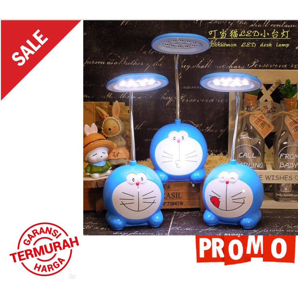 Lampu Meja Belajar Doraemon/Lampu Kamar/ Lampu Doremon/Lampu Tidur