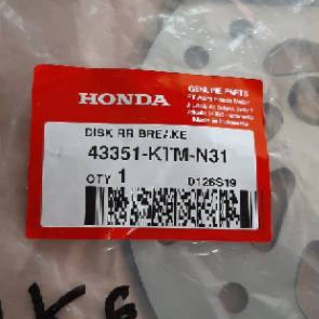 Piringan cakram belakang Supra X 125 new original