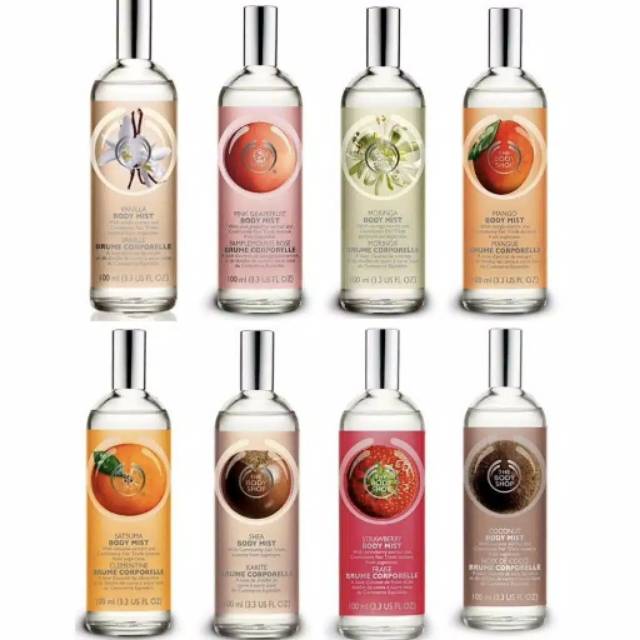ORIGINAL PARFUM!!!  The Body Shop Body Mist 100ml Reject