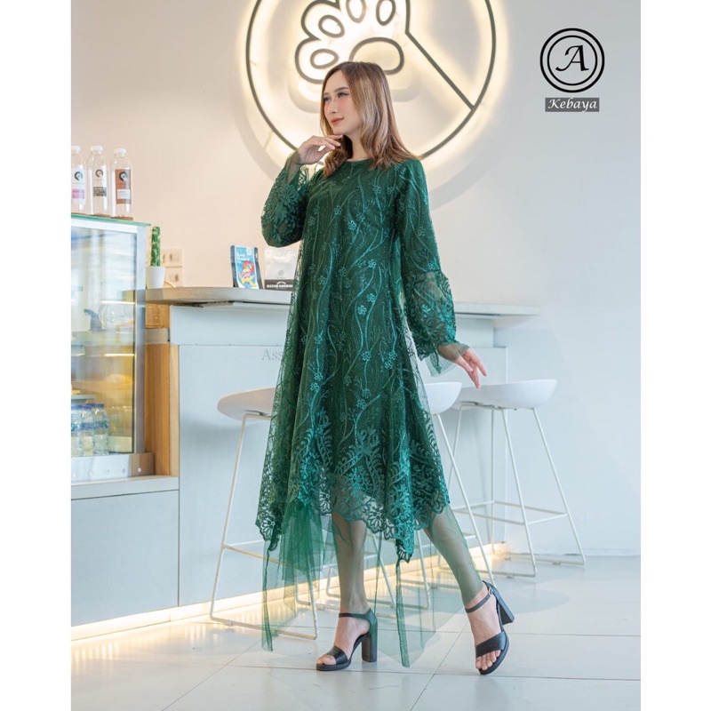 REALPICT/DRESS KINTANI/TERBARU/ MIDI DRESS/ DRESS KONDANGAN/ DRESS PESTA/ DRESS WISUDA/ DRESS MODERN