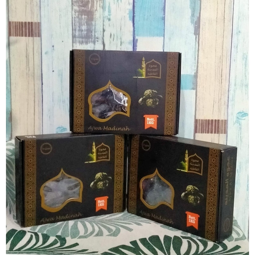 

Kurma AJWA 1KG Kurma Nabi Madinah Premium Import Azwa Haji Umroh