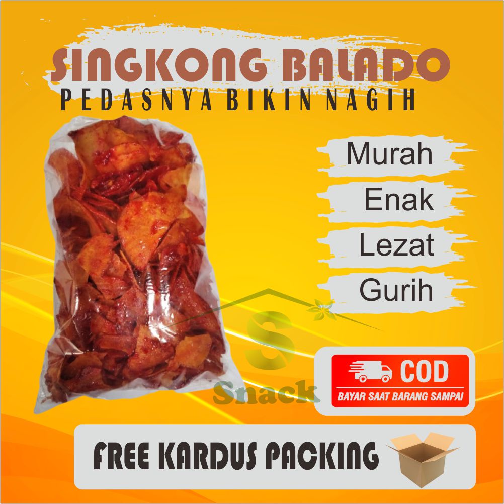 

[200gram] MURAH kripik singkong sambal balado snack kiloan