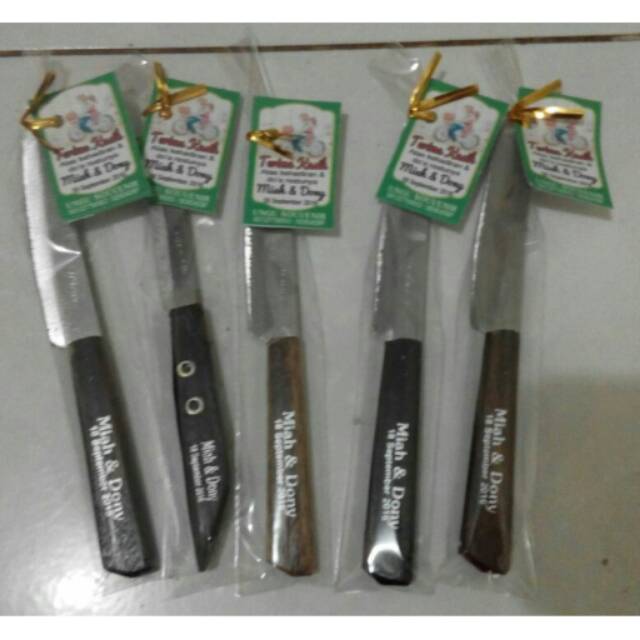 

Souvenir pisau buah sablon nama