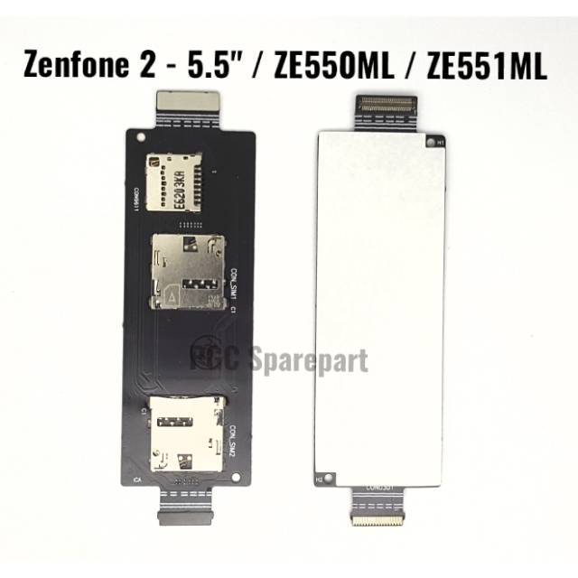 Ori Flexible Connector Sim Asus Zenfone 2 5 5 Ze550ml Z008d Z008 Ze551ml Z00ad Fleksibel Konektor Shopee Indonesia