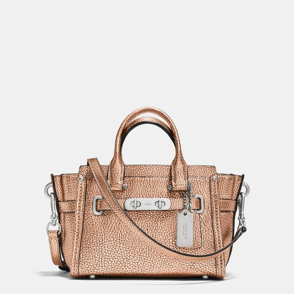 Tas Wanita Coach Swagger 20 metallic Original