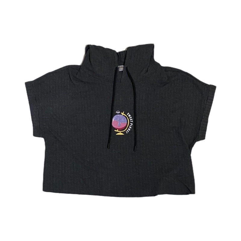 pull & bear crop hoodie