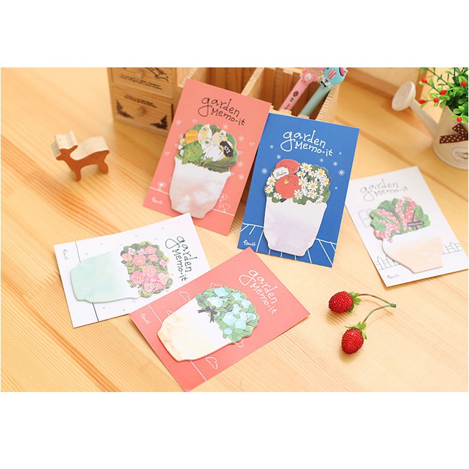 

POT Memo tulis, memo kecil, Memo pad, Stick it, tempelan memo BUNGA