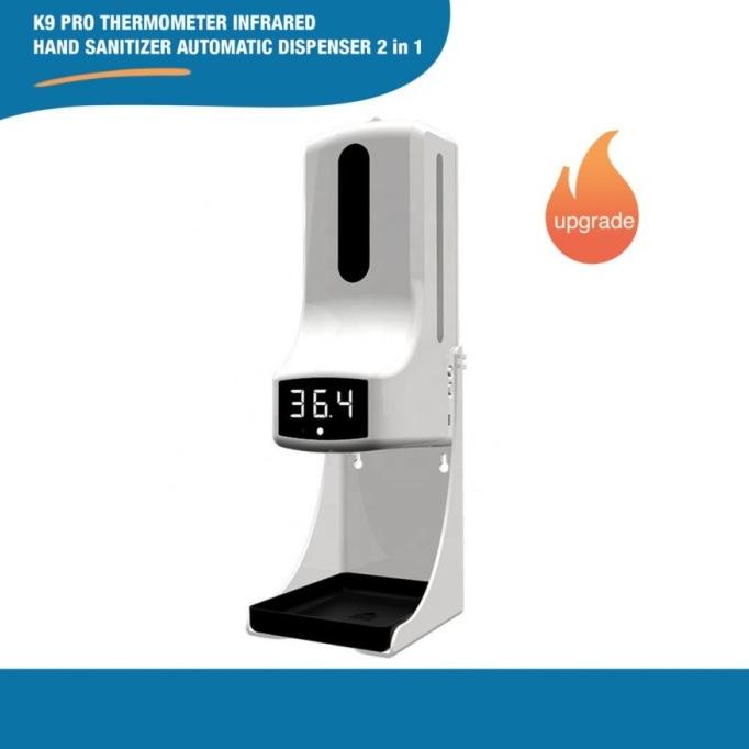 K9 PRO THERMOMETER INFRARED HAND SANITIZER DISPENSER OTOMATIS 2 in 1