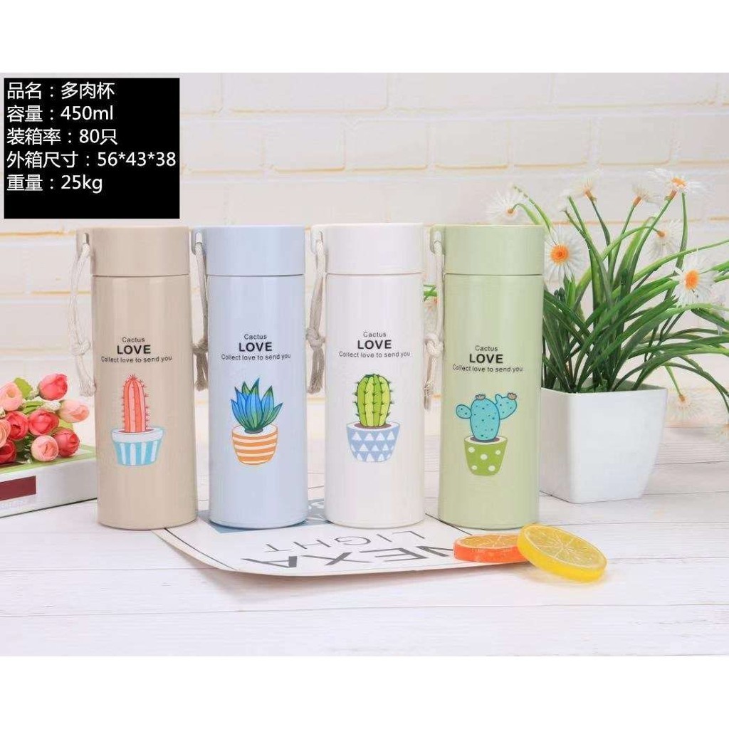 BOTOL KACA KAKTUS/BOTOL MINUM KACA/BOTOL MINUM KACA KAKTUS/TUMBLER CACTUS/BOTOL MINUM KAKTUS